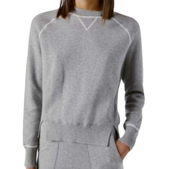 Frame XS double knit crewneck cotton cashmere sweatshirt SP2 2905 - Picture 1 of 10